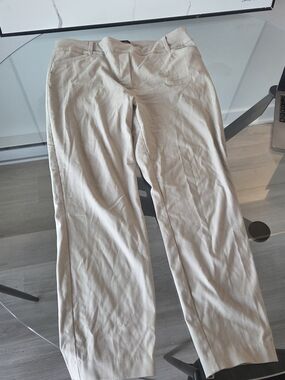 Women's Classic Straight-Leg Pants in Beige
